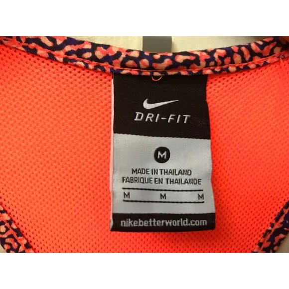 Nike Women Dri Fit Tank Top Medium Orange - Picture 6 of 8
